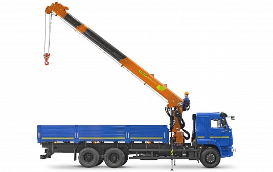 Бортовой автомобиль 6586-322-01 с КМУ PALFINGER INMAN IT-150 на шасси КАМАЗ-65117