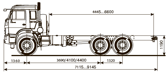 Шасси КАМАЗ - 43118-50