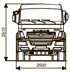 Шасси KАМАZ - 6520-53