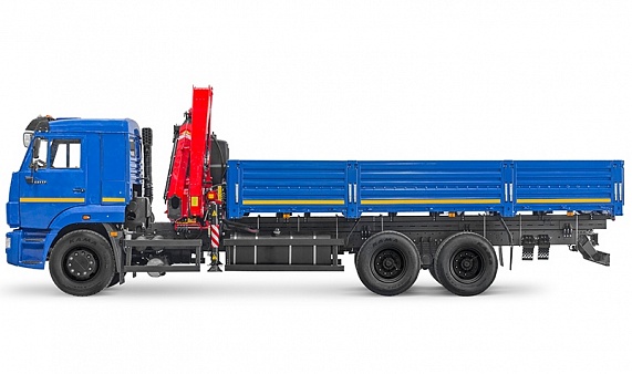 Бортовой автомобиль 6586-401-01 с КМУ FASSI F 195 A.0.25 на шасси КАМАЗ-65117