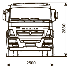 Шасси KАМАZ - 43255-69 (G5)