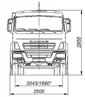 Автомобиль 658607-2030-09 c крюковым погрузчиком