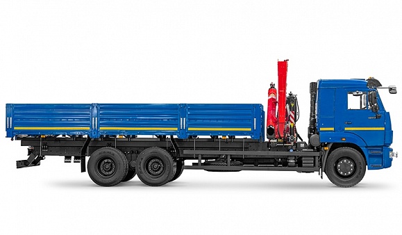 Бортовой автомобиль 6586-400-01 с КМУ FASSI F 155 A.0.22 на шасси КАМАЗ-65117