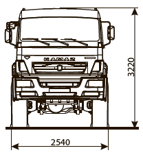 Шасси KAMAZ - 65222-53